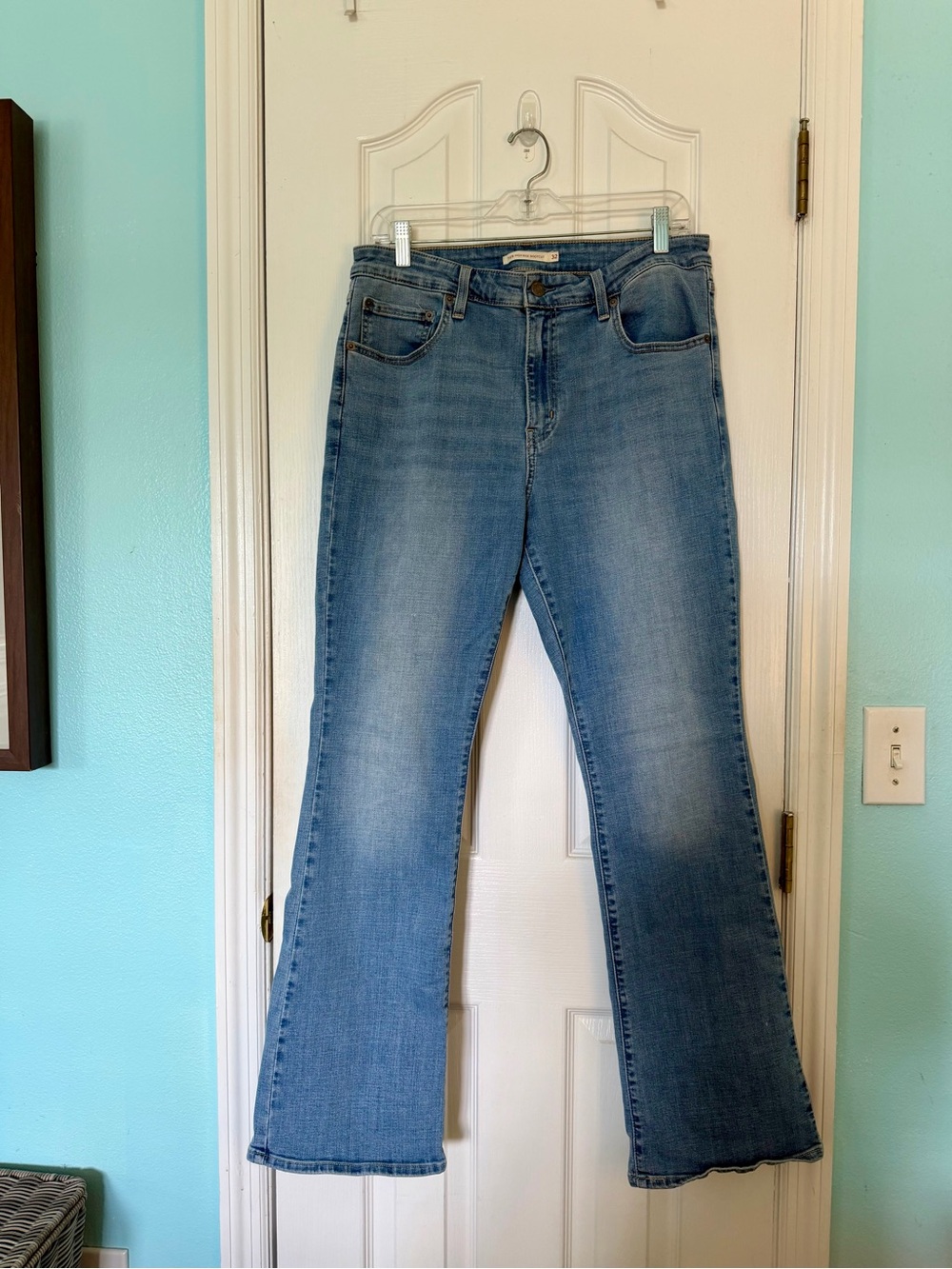 Levi's Medium Blue Flared Jeans